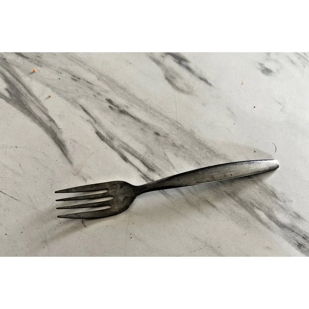 Vintage N.S. Co. Japan Portrait Salad Cocktail Fork Stainless Steel 6